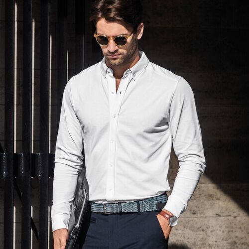 Kingston – stretch deluxe piqué shirt Thumbnail