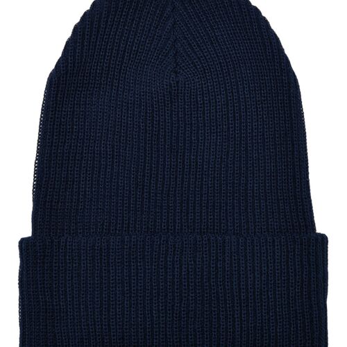Recycled yarn ribbed knit beanie (1504RY) Thumbnail