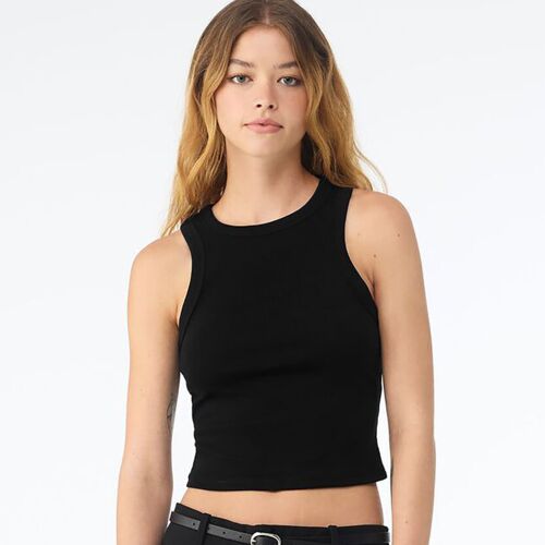 Women’s micro rib racer tank Thumbnail