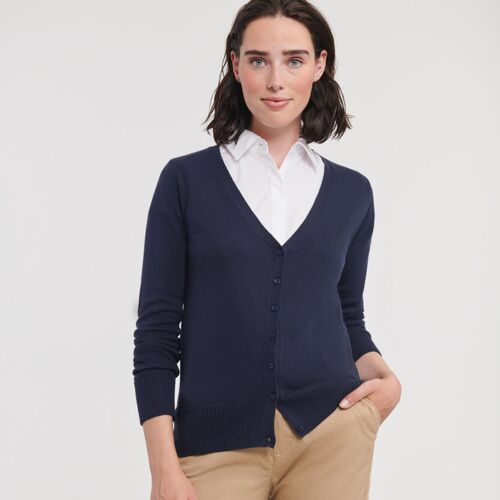 Women's v-neck knitted cardigan Thumbnail