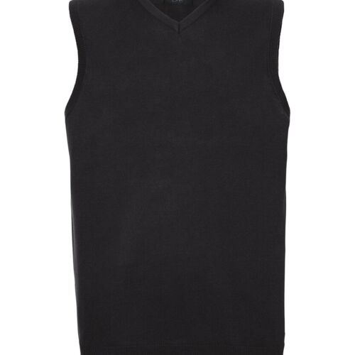 V-neck sleeveless knitted sweater Thumbnail